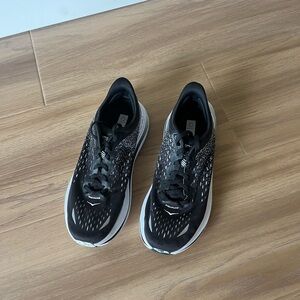 Hoka Kawana Black and White Athletic Shoes- Size 7.5